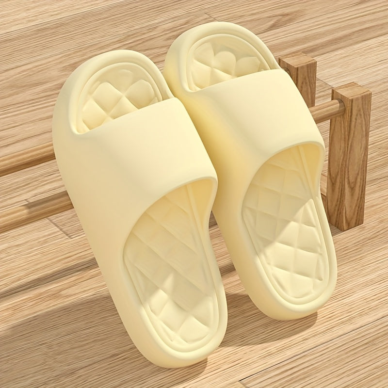 Chanclas unisex de EVA - Cómodas con amortiguación gruesa, antideslizantes para interior/exterior, zapatillas para hombres y mujeres, fáciles de cuidar en todas las estaciones, calzado duradero para baño, ducha y hogar