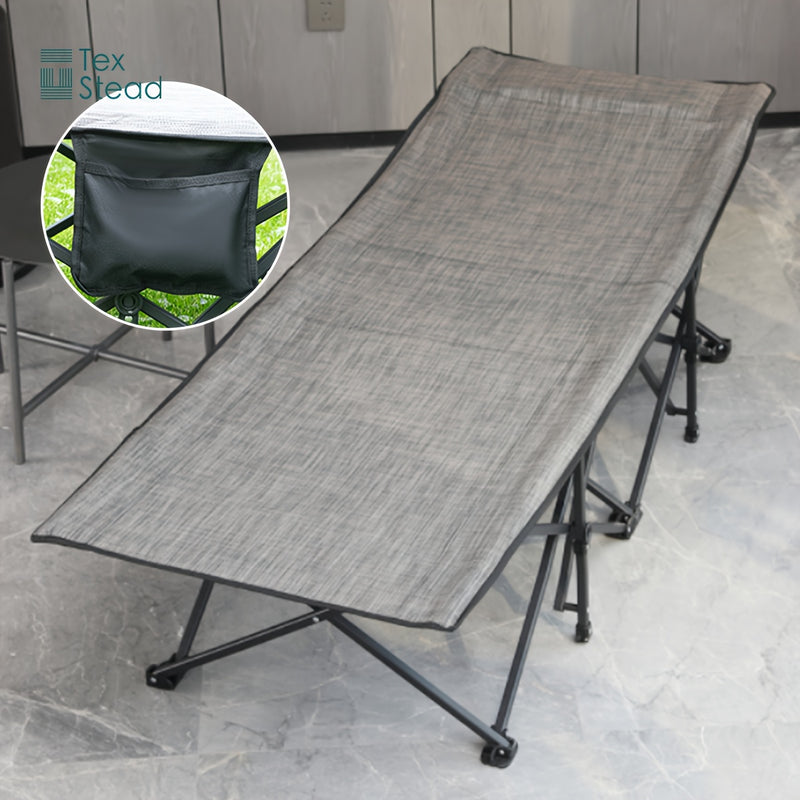 Cama Plegable Portátil para Acampar y Siestas en la Oficina - Cómoda, Estructura Metálica Duradera, No Necesita Electricidad, Ideal para la Playa y Uso al Aire Libre