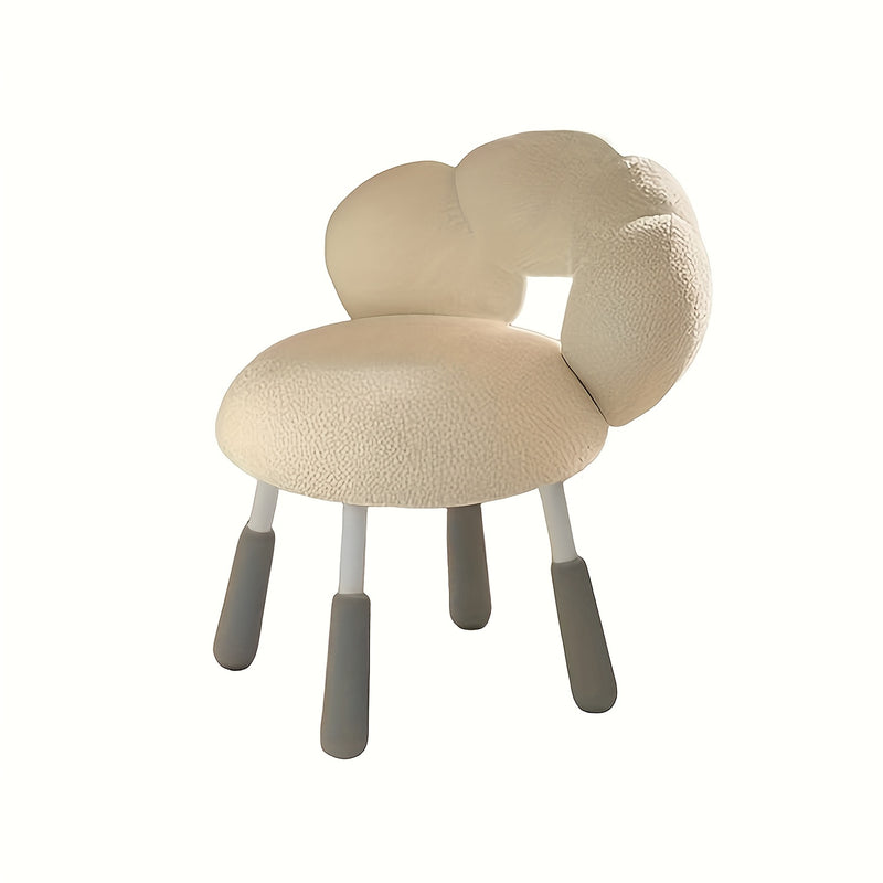 1 banco de vestir, silla estilo crema para maquillaje, escritorio y sillón de computadora, un gran artículo decorativo moderno para el hogar
