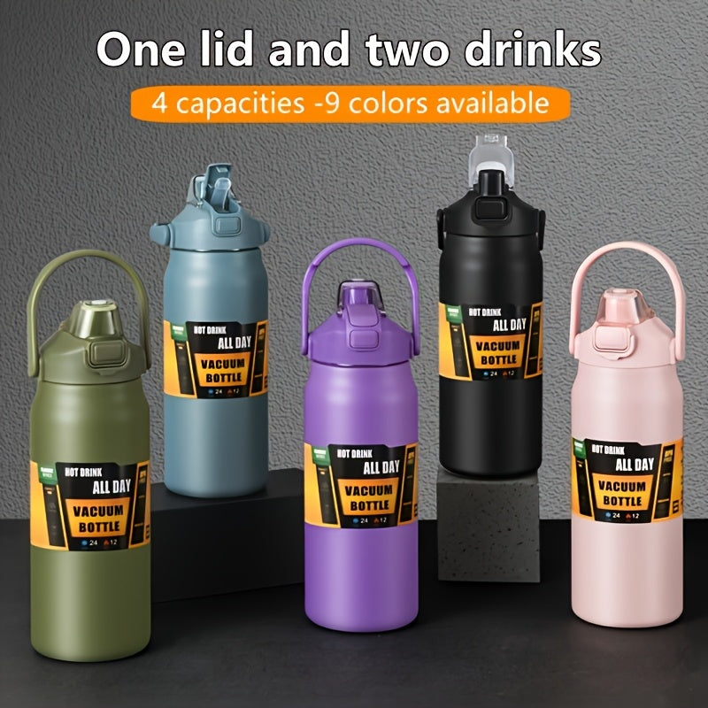 Termo portátil para dos bebidas de 40.5/54 onzas, ideal para ciclismo al aire libre, senderismo, oficina o hogar - duradero