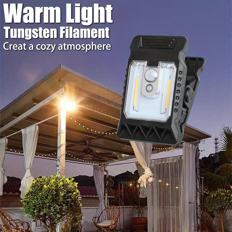 3 Piezas de Luz con Sensor de Movimiento, LED Solar con Múltiples Modos de Iluminación, Bombilla Cálida para Ambiente Acogedor, Adecuada para Jardín, Camping, Emergencias, Decoración de Paredes, Vallas y Terrazas