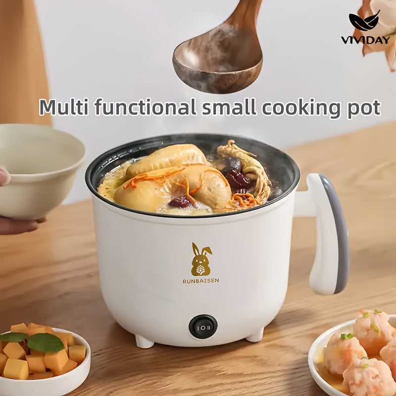 Olla Eléctrica para Cocinar, Olla Familiar de Caldo, Olla para Fideos, Olla Multifuncional, Electrodomésticos Pequeños de Cocina, Uso en Residencias Estudiantiles, Olla Eléctrica, Regalo Ideal para Festividades