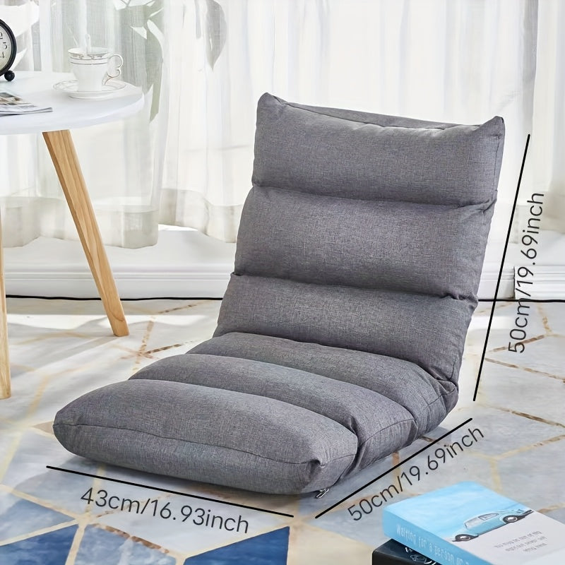 Silla de suelo con ajuste de cinco grados, soporte de carga fuerte, multifuncional y ergonómica, adecuada para dormitorios, salas de estar y configuraciones.