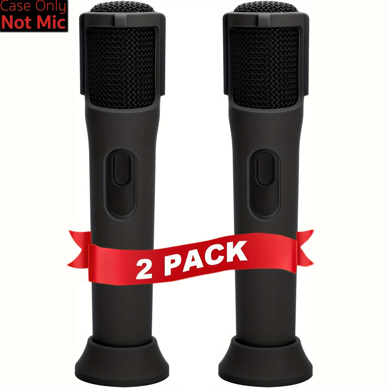 2 unidades Fundas de Silicona Suave para Micrófonos Inalámbricos JBL PartyBox - Soporte Protector Anti-Roll con Base y Fundas para Vara, Ideal para Discoteca, Escenario, Programas de TV, Esenciales para Fiestas | Soporte de Micrófono Duradero | Material