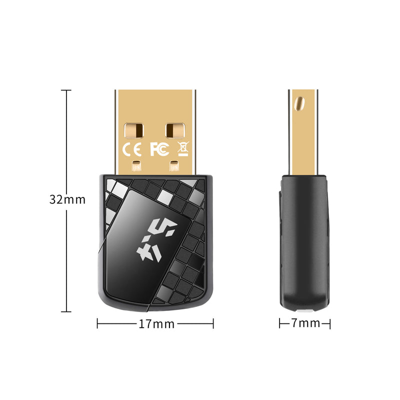Adaptador inalámbrico USB con conector de auriculares de 3,5 mm - receptor de audio inalámbrico sin controlador para altavoces de computadora, auriculares y sistemas estéreo, modo de alimentación USB, inalámbrico 5.0 sin controlador, solución de audio in