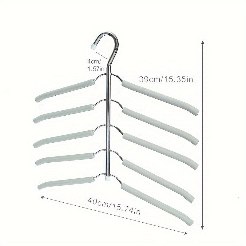 Percha Multi-capa Para Ropa, Tendedero De Metal, Ahorro De Espacio Y Organización Para Armario, Closet, Dormitorio