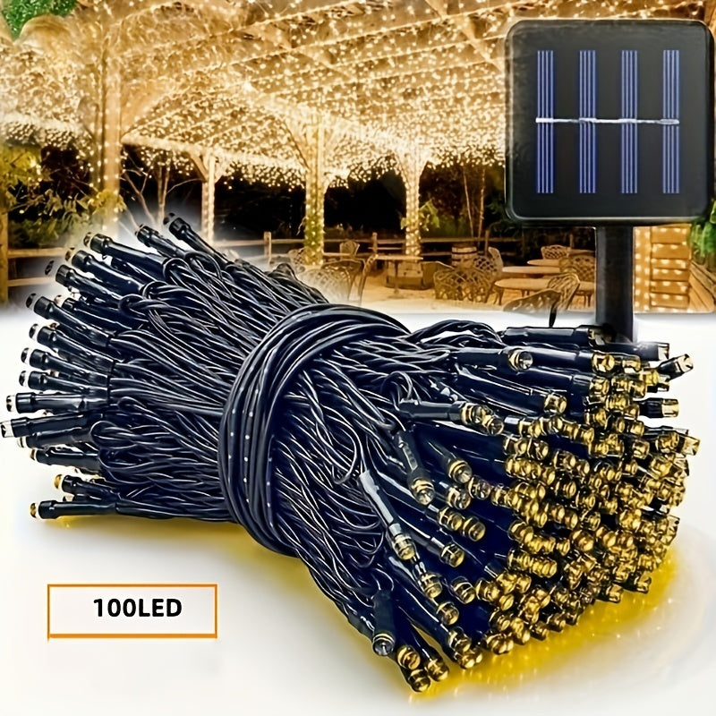 1pc Luz de Cadena con Temática Espacial y Energía Solar - Perfecta para Jardín, Patio, Fiesta, Patio, Ventana, Decoraciones de Pascua y Navidad con Batería de Níquel y Funciones Especiales