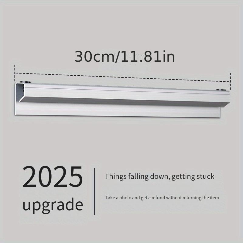 Sistema de portapapeles sin taladro de varios tamaños - Organizador de cocina de aluminio resistente para menús de comida para llevar y recibos - Soporte para tickets de grado comercial para cocinas y oficinas, instalación sin herramientas con flujo de p
