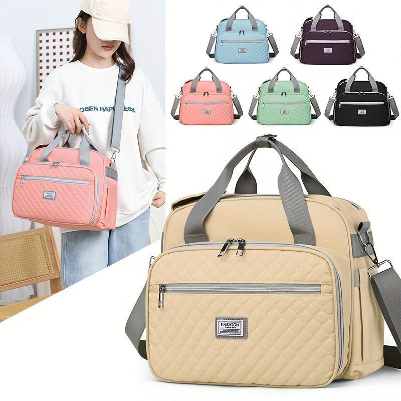 New Fashion Bolsa de Almuerzo de Gran Capacidad, Bolso Bandolera Ligero y Portátil para Salidas Casuales, No Contacto con Comida, Ideal para la Escuela