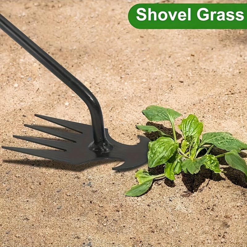Juego de 3 piezas de acero inoxidable para eliminar malezas, manual, con herramienta de jardinería en forma de L, para eliminar moho de ladrillos y limpiar el borde de la hierba. Herramientas de jardinería duraderas.