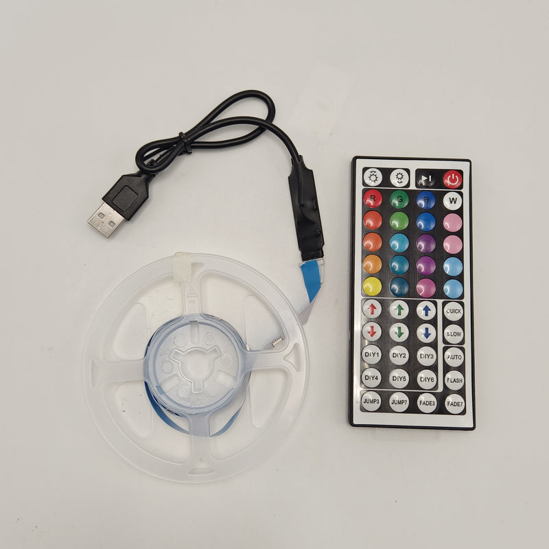 Tira de luces LED - tamaños (1m/3m/5m/10m/20m) - ¡Transforma Tu Sala De Estar En Un Mágico ambiente colorido!