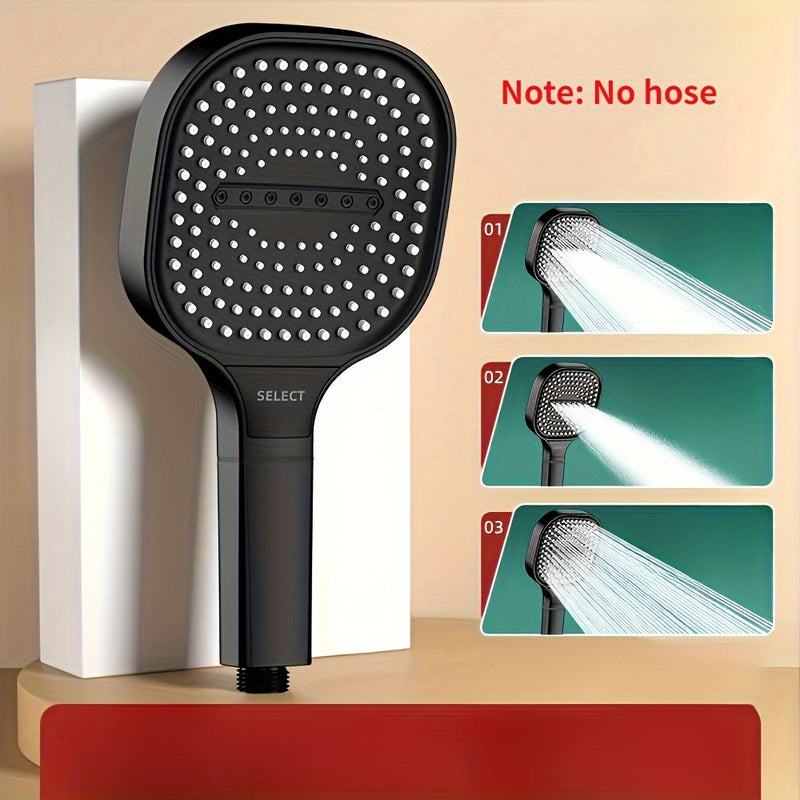 Cabezal de ducha de mano de alta presión con filtro, cabezal de ducha de masaje de montaje en pared de plástico cuadrado para accesorios de baño Decoraciones de Halloween, Navidad
