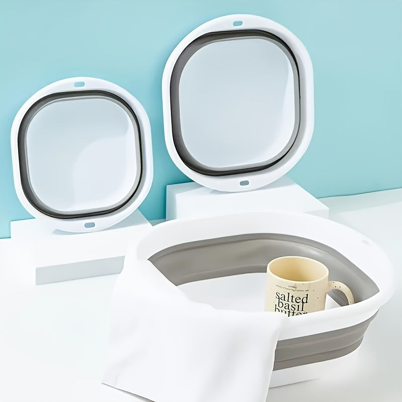3 piezas de lavabo plegable y conveniente - Multiusos para lavar la cara, verduras, ropa interior y pies - Plástico duradero, no necesita electricidad, diseño portátil para duchas de RV y uso doméstico, duchas de RV para pies, uso multifuncional, diseño