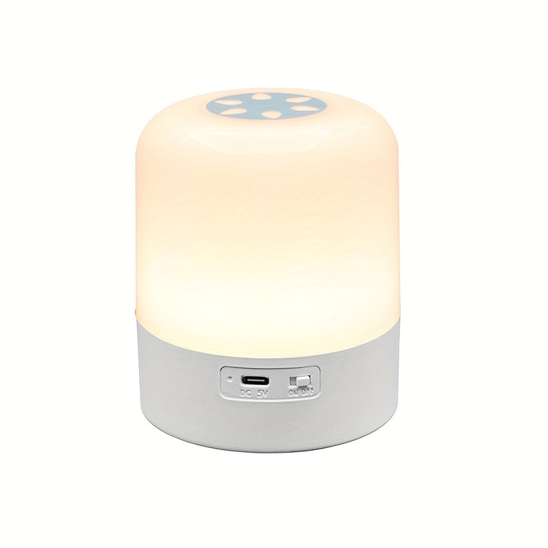 Luz de noche universal moderna, luz táctil ajustable con batería de litio recargable, luz de mesa de pie para dormitorio, alimentada por USB, material de plástico, acabado cepillado