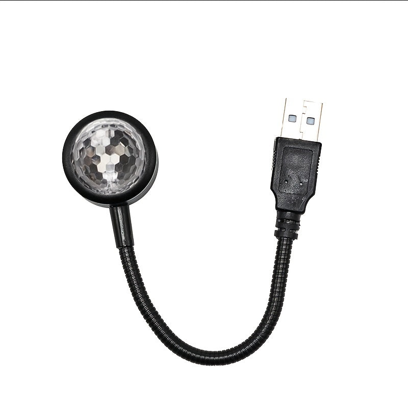 Lámpara de Proyección de Efecto Mágico de Ritmo Musical USB para Escenario, Luz de Disco LED para Fiestas