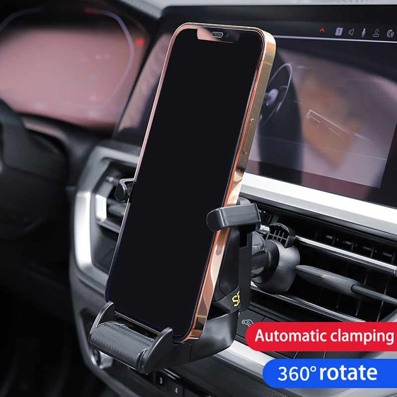 Soporte para teléfono de coche con forma de asiento de carreras, soporte para GPS, salida de aire para coche