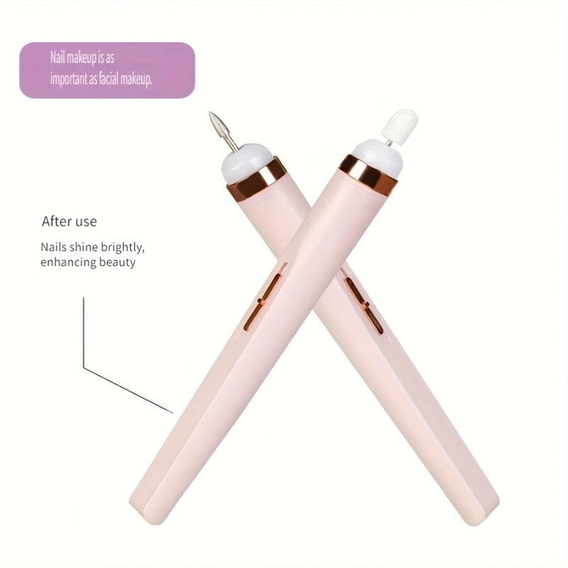 Fila de uñas portátil, taladro eléctrico de uñas con 5 piezas de taladro, carga USB para manicura y pedicura.