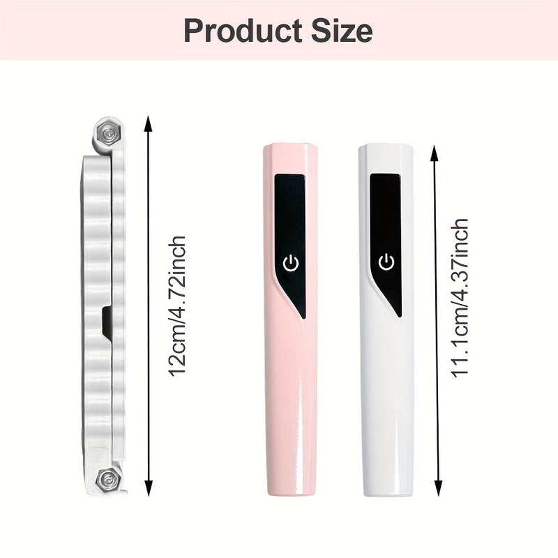 Linterna LED Profesional para Uñas, Luz de Curado de Esmalte en Gel Recargable USB con Pantalla LCD y Temporizador 60 Seg/90 Seg - Herramientas y Equipo para Arte de Uñas