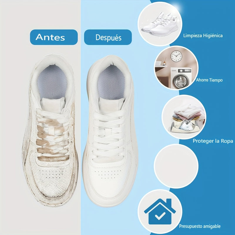Bolsa para Lavadora de Zapatos Grande Anti-Abrasion 360° Protección Tridimensional Universal - Cremallera Resistente, Adecuada para Lavadoras (- Reutilizable para Zapatillas/Ropa, Elección Preferida en Viajes y Regalos), Bolsas de Lavandería