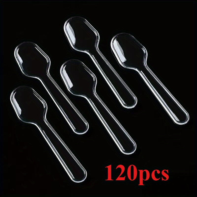 60/120 piezas, cucharitas mini para postres, cuchara para pudín, cucharita pequeña, cucharón para helado, para disfrutar de diversas delicias con más calma