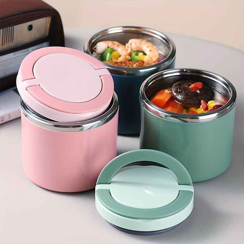 Termo de Acero Inoxidable de 21.3oz para Comida Caliente, Caja de Almuerzo Sellada de Gran Capacidad, Ideal para la Escuela, la Universidad y Almacenamiento en la Cocina, Taza de Desayuno, Utensilios de Cocina, Material Escolar