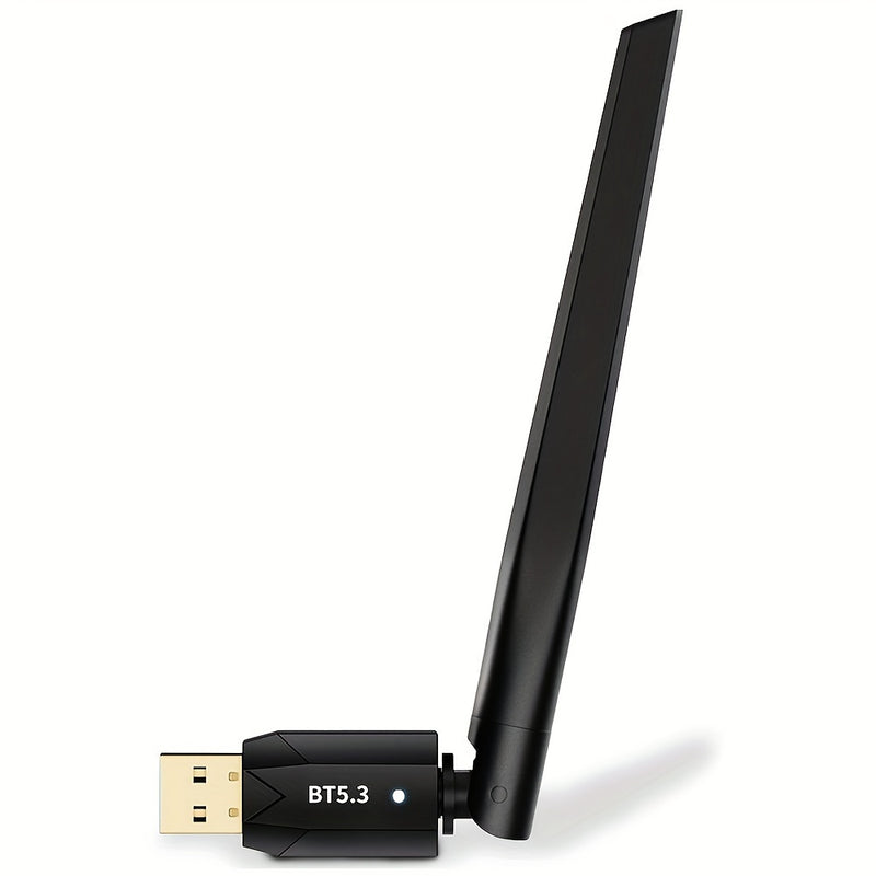 Adaptador USB Realtek BT5.3 para PC - Alcance Largo de 492 pies/150 metros, Transferencia Rápida de Datos de 3Mbps, Conectar y Usar, Modo Doble EDR & BLE, Compatible con Windows 11/10/8.1/7, Conecta 5 Dispositivos, Adaptador Plug and Play | Alto Rendimie