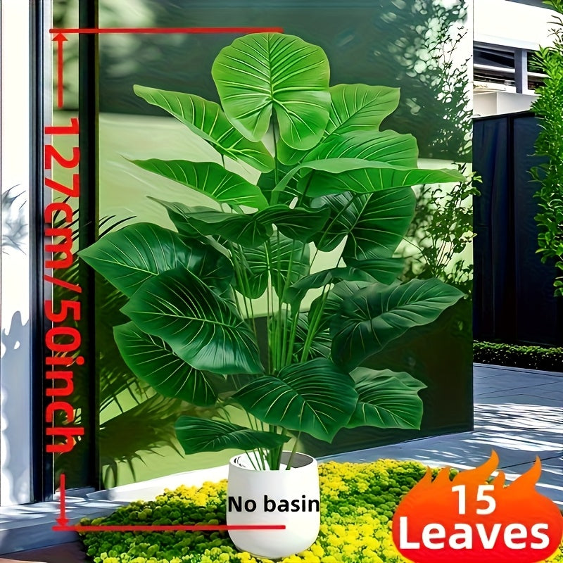 Planta Artificial Grande de 50 Pulgadas/50.0 Pulgadas, Árbol Tropical Perfecto para Decoración Interior y Exterior, Oficina, Jardín de Bodas, Regalo para Casa Nueva, Uso Todo el Año Sin Mantenimiento - Ideal para Fiestas y Celebraciones (Maceta No Inclui