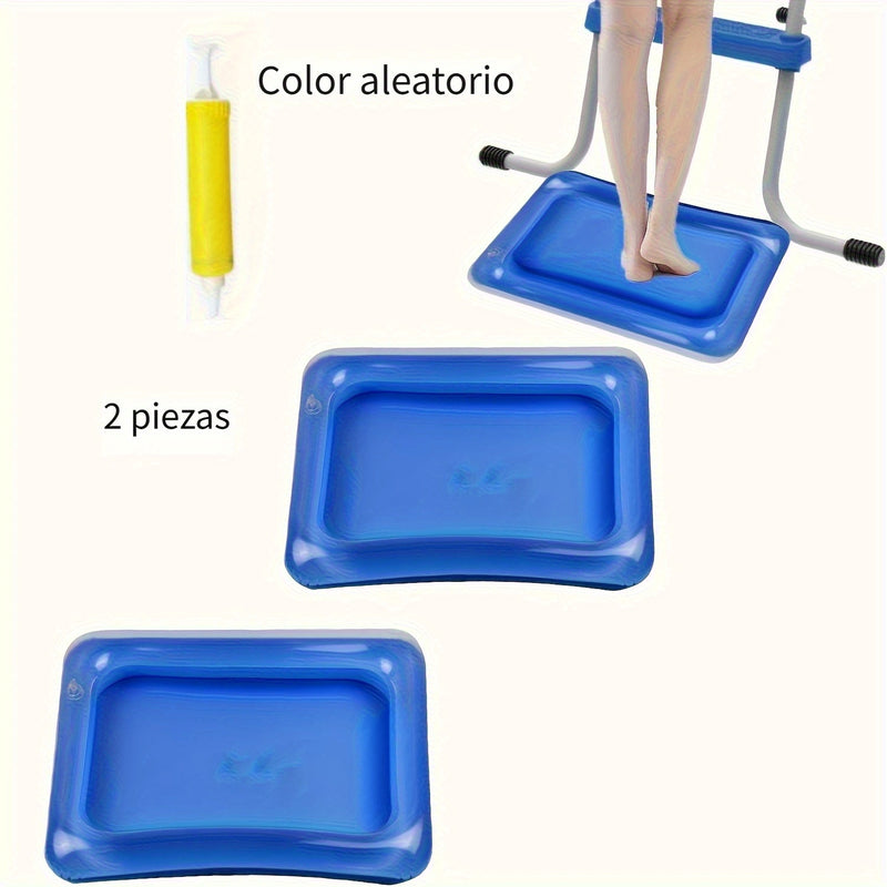 1/2pcs Baño de Pies Inflable Cuadrado, Baño de Pies Portátil, Escalera para Entrada a la Piscina, Kit de Limpieza y Pedicura para Piscinas