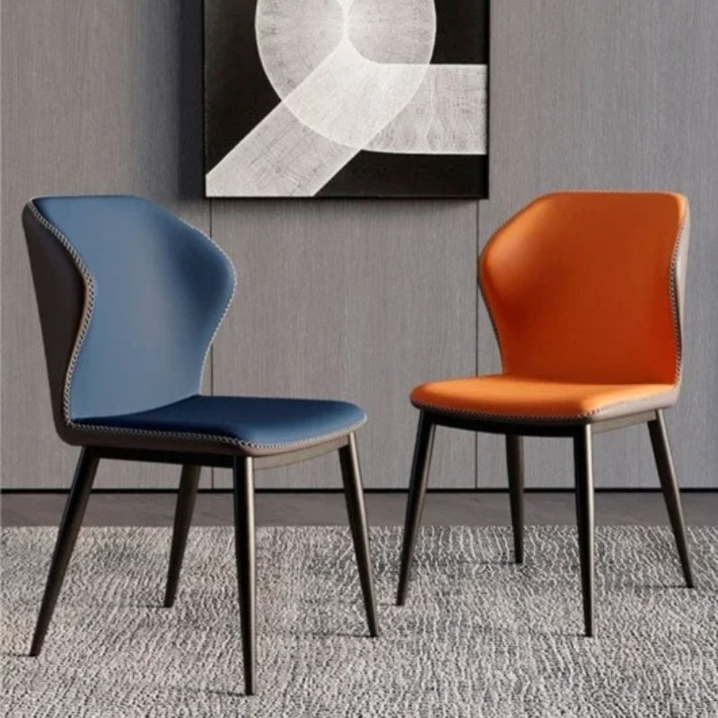 Butaca de Comedor Italiana de Lujo - Respaldo Alto con Cojín Reforzado, Asiento Tapizado, Diseño Moderno Clásico para Hogar, Restaurante, Hotel, Oficina - Áreas de Espera Elegantes - Superficie Fácil de Limpiar, Sillas para Comedor, Muebles de Hotel, Est