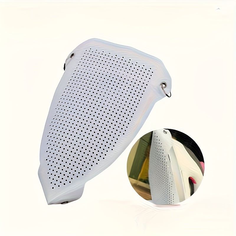1 pieza de cubierta de zapatos de hierro de silicona resistente al calor - Protector de placa de Teflón anti-arrugas, accesorios de planchado duraderos para protección de tejidos, ideal para uso en hogar y apartamento, artículos esenciales del hogar | Cu