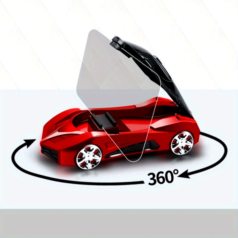 Soporte para teléfono móvil de coche deportivo multifuncional con placa de matrícula giratoria, soporte antideslizante para salpicadero, soporte para consola central de vehículo, compatibilidad universal, construcción de plástico duradero.