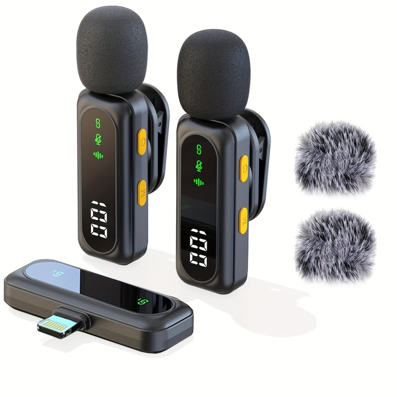 2025 Nuevo Micrófono Mini USB C para iPhone, Android y Cámara con Pantalla LED Utsund sin varillas de Solapa con Reducción de Ruido para Grabación de Video, Entrevistas, Vlogs y TikTok