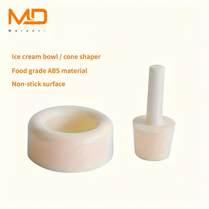 Kit para Hacer Conos de Helado, Molde DIY para Conos de Waffle, Plástico ABS Libre de Plomo, Molde para Hornillos y Rollos de Crema Crocante, Accesorio de Cocina para Hornear