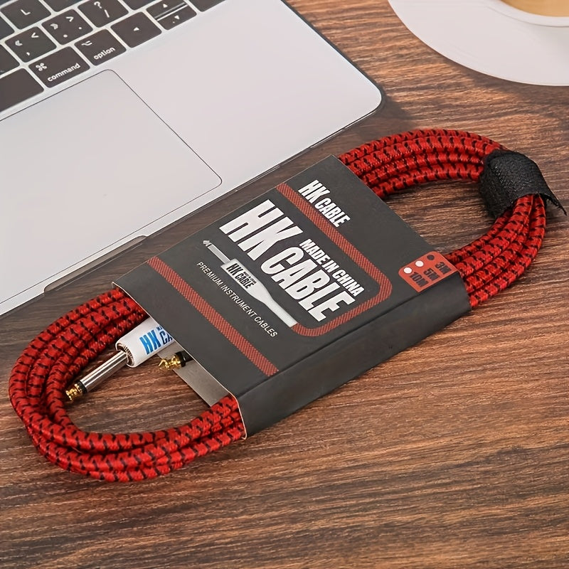 Cables de amplificador de guitarra eléctrica y bajo de alta calidad - 10 pies/20 pies, fidelidad superior, flexibilidad duradera, compatible con todos los instrumentos, uso en escenario y estudio, cable de amplificador.