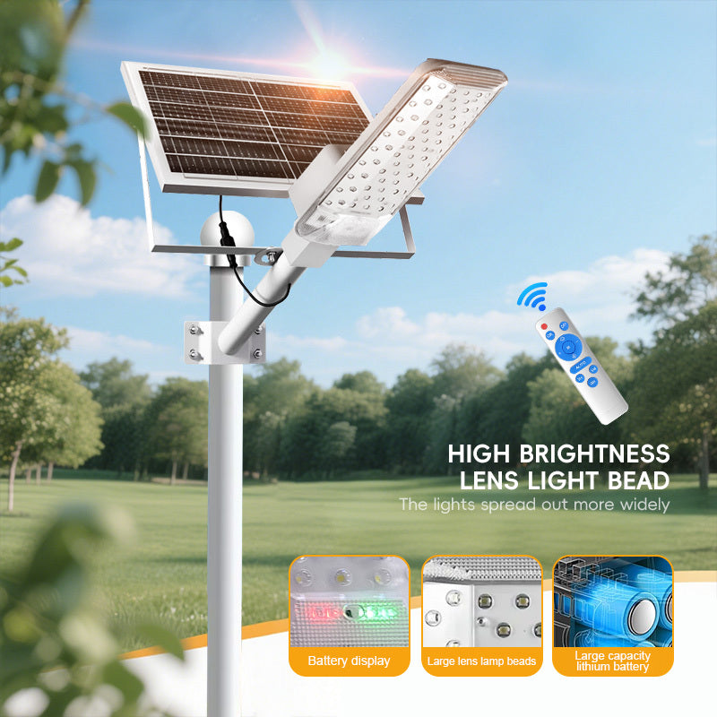 Luz solar para pared exterior, potente lámpara solar LED para caminos, iluminación portátil con sensor de movimiento y batería de litio 4000mAh/6000mAh, sensor infrarrojo, cubierta de plástico, control remoto - Ideal para patios, garajes, bodegas, áreas