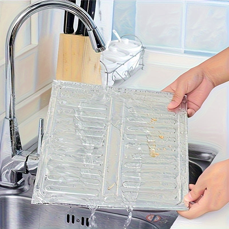 Protector de Encimera Autoadhesivo sin Taladro - Aleación de Aluminio Resistente a Altas Temperaturas, Antimanchas y Anti-moho con Bordes Verticales para Fácil Limpieza, Compatible con Estufas de Gas y Eléctricas, Solución Ahorradora de Espacio, Cubierta