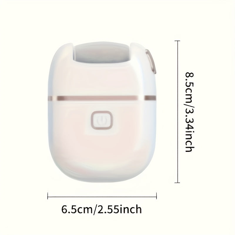 Exfoliador de pies portátil recargable por USB: 2 cabezas de repuesto para pulido de capas gruesas, cuidado fácil para pies secos y agrietados