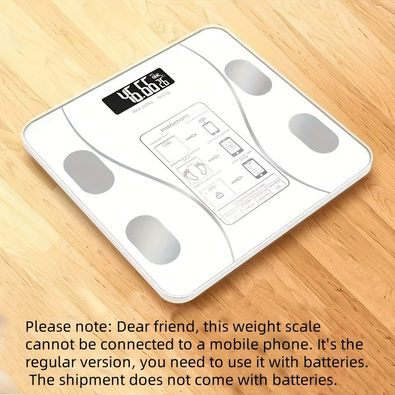 Báscula digital para baño en negro elegante con pantalla de temperatura, medición de peso precisa, funciona con pilas, pantalla LCD fácil de leer, diseño compacto para uso en el hogar y el baño