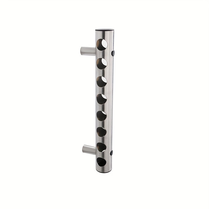 Soporte de Vino Minimalista de Acero Inoxidable para Montar en la Pared - Elegante y Práctico para Cocina y Comedor, Hogar, Sala de Estar