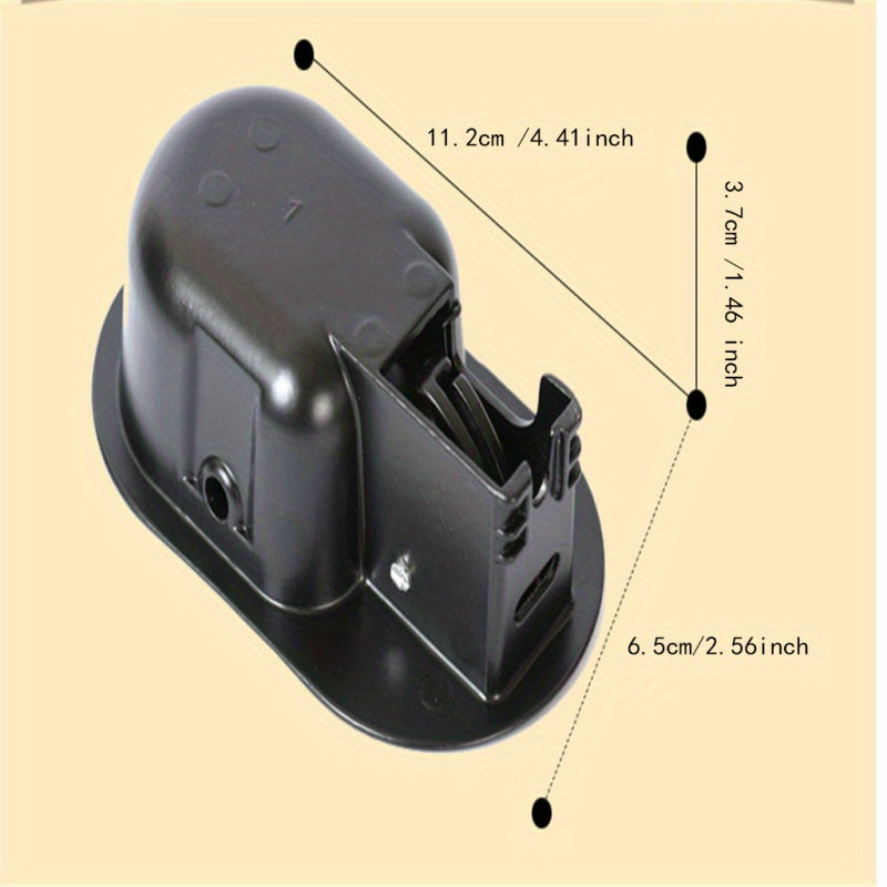 Asidero de asiento cromado redondo negro - Negro