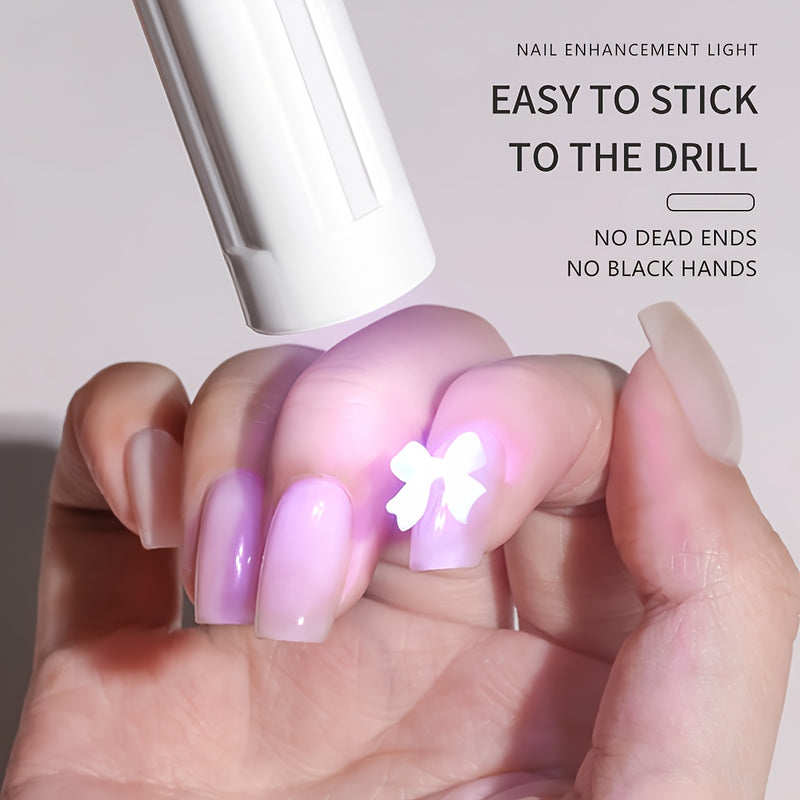 Linterna de Uñas Portátil con USB - Doble Fuente de Luz para Secado Rápido/Esmalte LED, Diseño Compacto y Ligero, Función Sin Pantalla e Inodoro, Recargable (Rosa Brillante/Blanco/Verde), Cuerpo de Plástico Duradero, Herramienta Ligerita, Alta Calidad, I