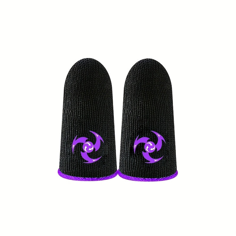 Manga de dedo de fibra de vidrio para juegos, cubierta de pantalla táctil para el pulgar, protector de pantalla táctil transpirable y sin costuras, deslizamiento suave, ligero y cómodo, mejora la experiencia de juego