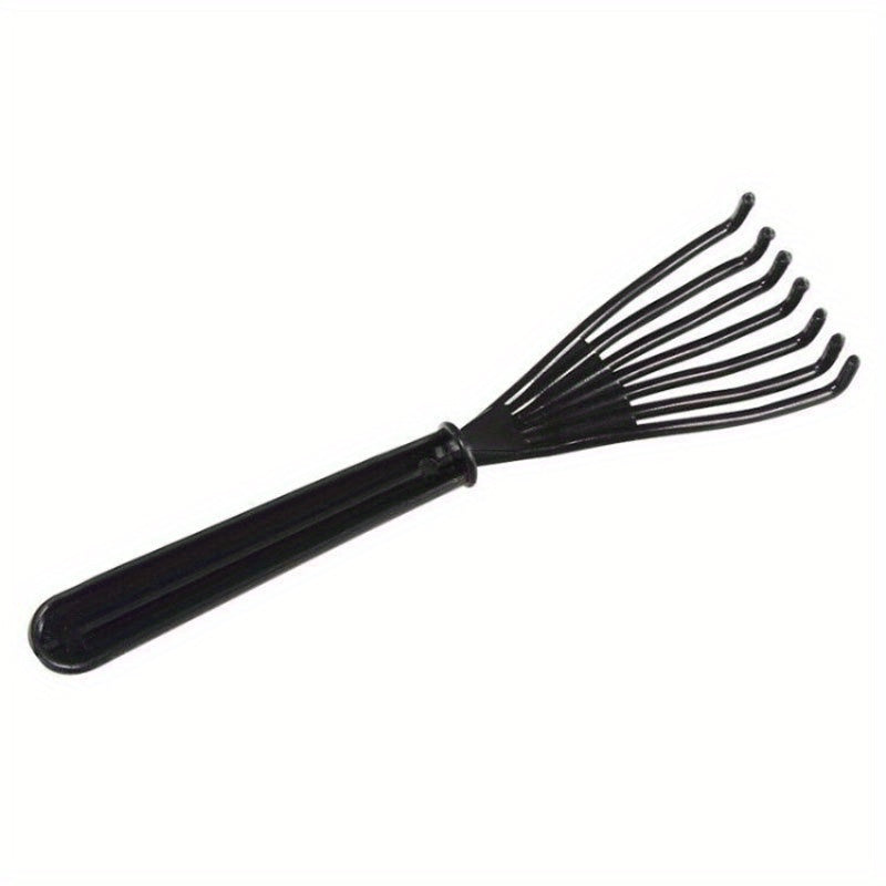 1 pza Herramienta limpiadora de cepillo para cabello, rastrillo para limpiarla suciedad en el cepillo para cabello, con mango de plástico, para el salón y el hogar