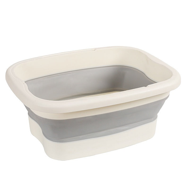 Baño de pies plegable portátil mejorado con bultos de masaje y mango ergonómico - Material PP ligero y duradero, no necesita electricidad para uso en casa, sala de estar, dormitorio, baño - Diseño que ahorra espacio, baño de pies, relajación en la sala d