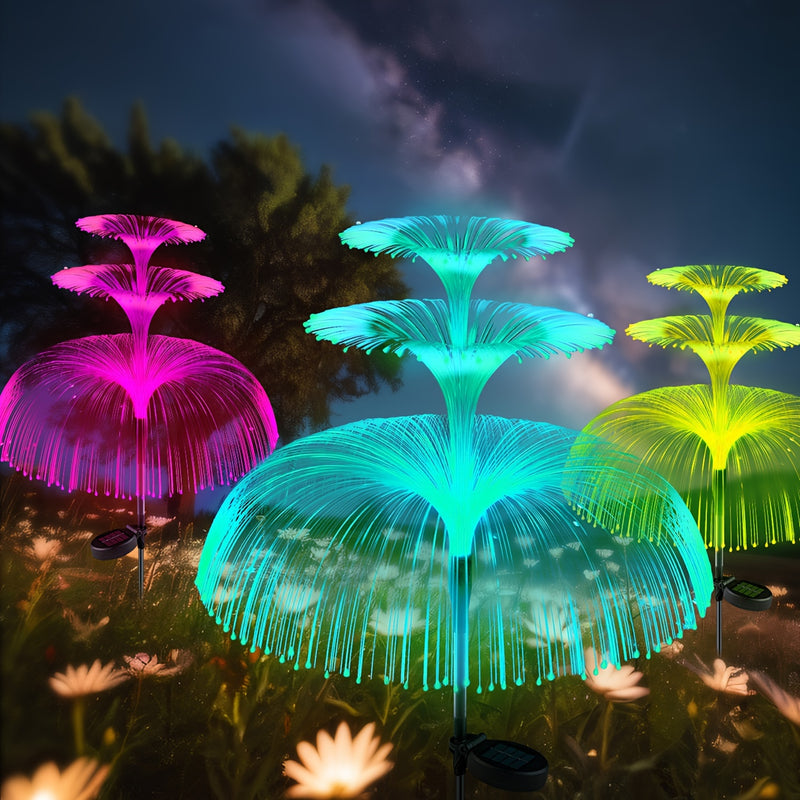 Lámpara Sol de Medusa con Luz LED para Exteriores, Luces Decorativas de Jardín Impermeables IP65, Diseño de Medusa Regalo Festivo