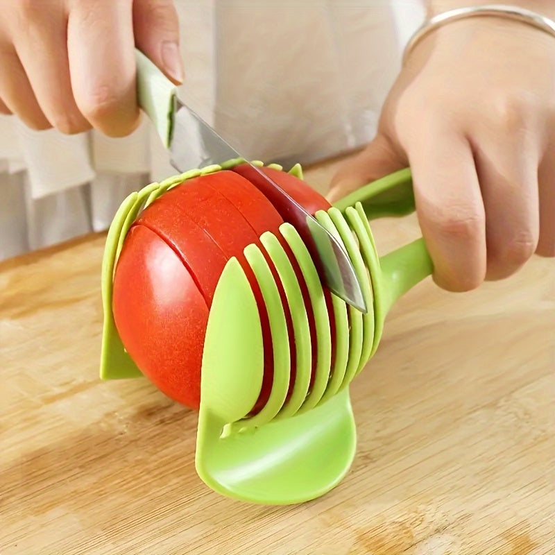 Herramienta de corte de verduras y huevos multifuncional - Utensilio de cocina fácil de usar para cortar huevos, papas, tomates, limones, manzanas en formas, utensilio de cocina portátil para exteriores, esencial para la cocina.