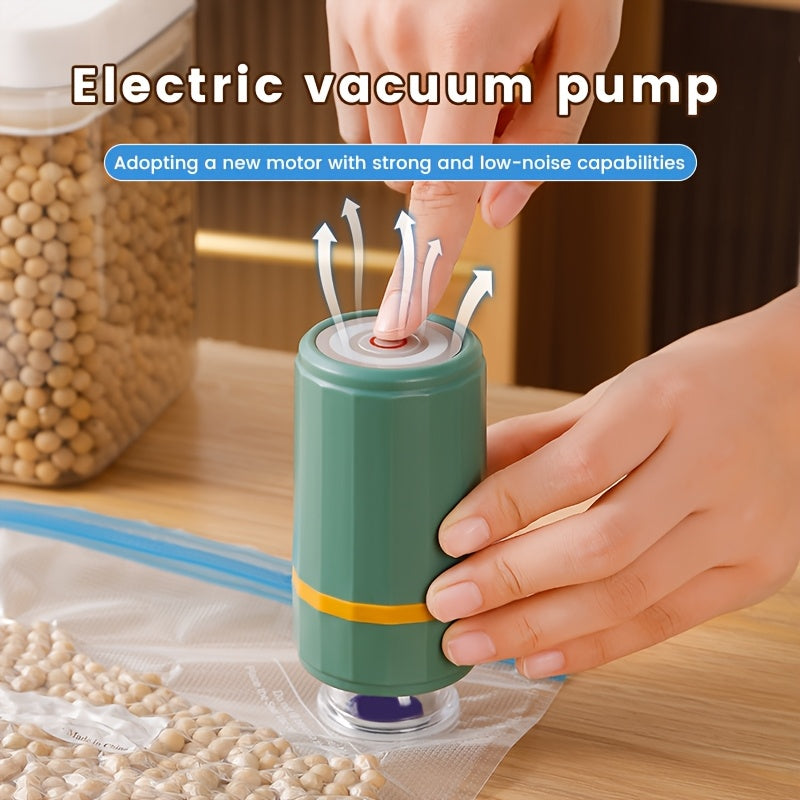 Un mini sellador de vacío portátil para conservar y almacenar alimentos.