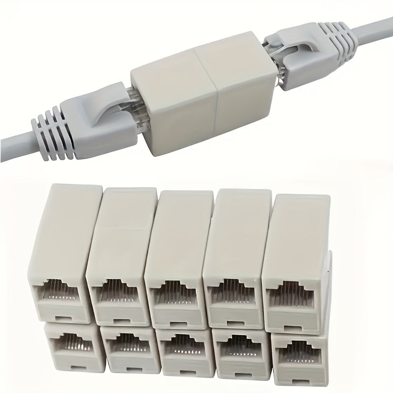 Conectores Ethernet RJ45 CAT6 de 1 pieza/3 piezas/4 piezas/7 piezas/10 piezas, Adaptador Recto de Doble Cabeza para Ethernet, Conector Ethernet, Conector Extendido de Cable Ethernet