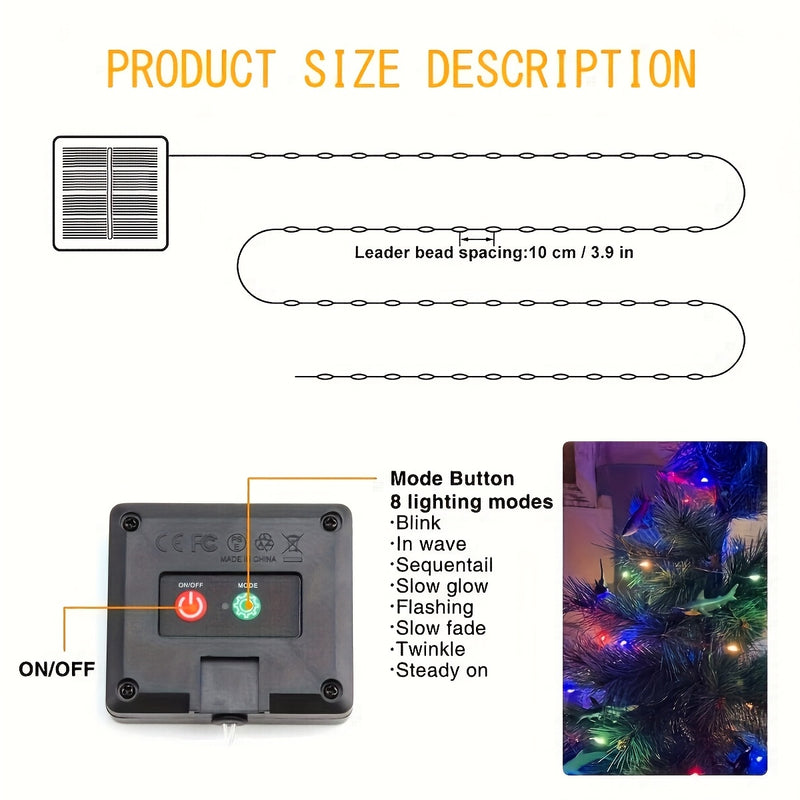 1pc decoración de luces LED para escenario, lámpara solar exterior IP65, 8 modos, iluminación ambiental para escenarios, ideal para jardines, fiestas, bodas, Halloween y Navidad