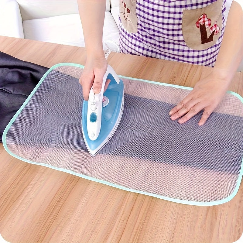 1 alfombrilla resistente para planchar de poliéster, antiadherente, resistente a altas temperaturas, protege la ropa y la plancha, fácil de limpiar, varios colores disponibles